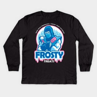 Frosty Treats Kids Long Sleeve T-Shirt